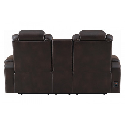 Coaster Korbach Upholstered Power Loveseat - Espresso