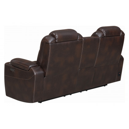 Coaster Korbach Upholstered Power Loveseat - Espresso