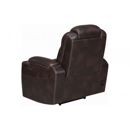 Coaster Korbach Upholstered Power Recliner - Espresso