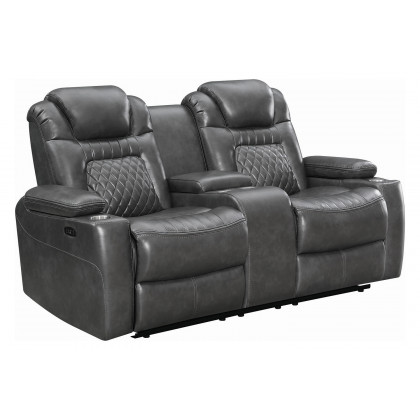 Coaster Korbach Upholstered Power Sofa - Charcoal