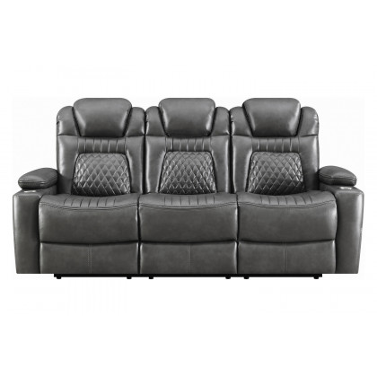 Coaster Korbach Upholstered Power Sofa - Charcoal