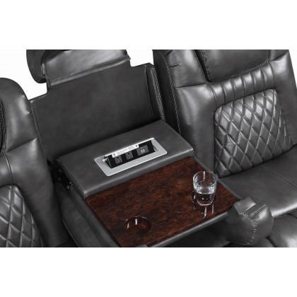 Coaster Korbach Upholstered Power Sofa - Charcoal