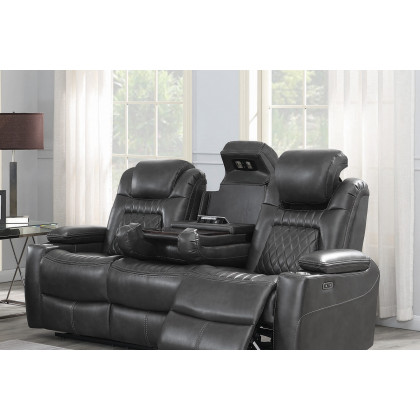 Coaster Korbach Upholstered Power Sofa - Charcoal