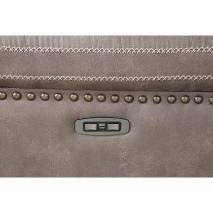 Coaster - Wixom Cushion Back Power Sofa in Taupe