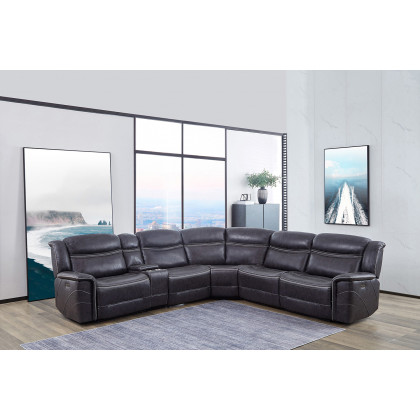 Coaster - Bluefield 6-Piece Modular Motion Sectional in Charcoal