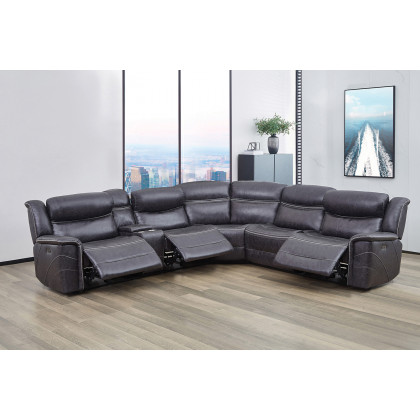 Coaster - Bluefield 6-Piece Modular Motion Sectional in Charcoal