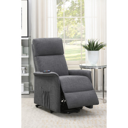 Coaster Power Lift Recliner with Wired Remote - Charcoal