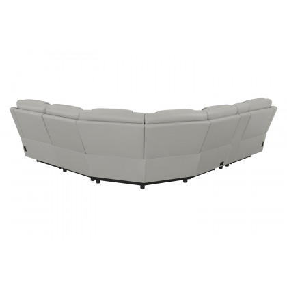 Coaster - Garnet 6-Piece Modular Power Sectional in Light Gray