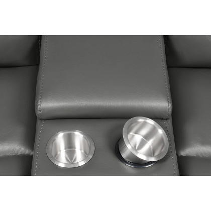 Coaster Flamenco Tufted Upholstered Power Sofa - Charcoal