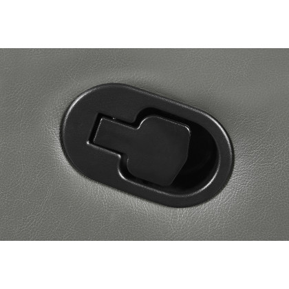 Coaster Flamenco Tufted Upholstered Motion Loveseat with Console - Charcoal