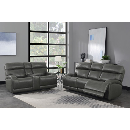 Coaster Longport Upholstered Power Sofa - Charcoal