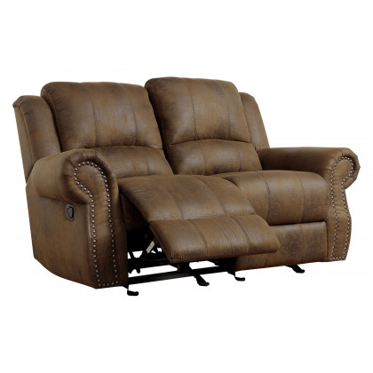 Coaster - Sir Rawlinson Rolled Arm Glider Loveseat with Nailhead Trim