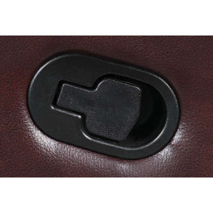 Coaster Sir Rawlinson Nailhead Trim Glider Loveseat - Dark Brown