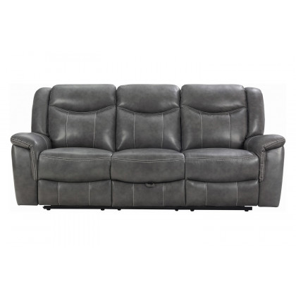 Coaster - Conrad Upholstered Motion Sofa in Gray
