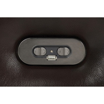 Coaster - North Cushion Back Power Sofa in Dark Brown