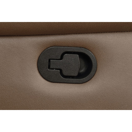 Coaster Breton Upholstered Tufted Back Motion Sofa - Mocha Brown