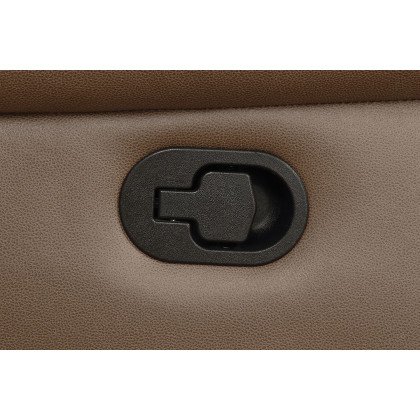 Coaster Breton Upholstered Tufted Back Motion Sofa - Mocha Brown