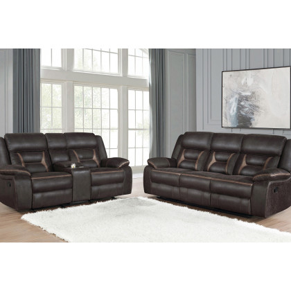 Coaster - Greer Upholstered Tufted Living Room Set