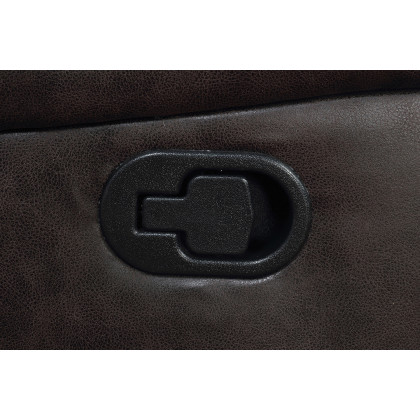 Coaster Greer Upholstered Tufted Back Glider Recliner - Dark Brown