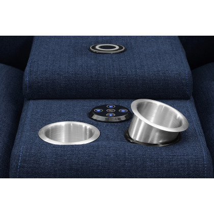 Coaster Destino 6-Piece Modular Power Sectional - Midnight Blue