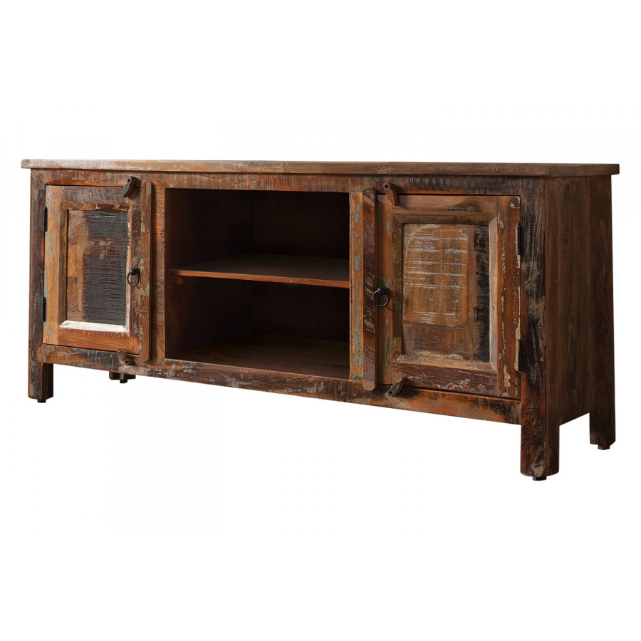 Coaster - 2-Door TV Console in Reclaimed Wood