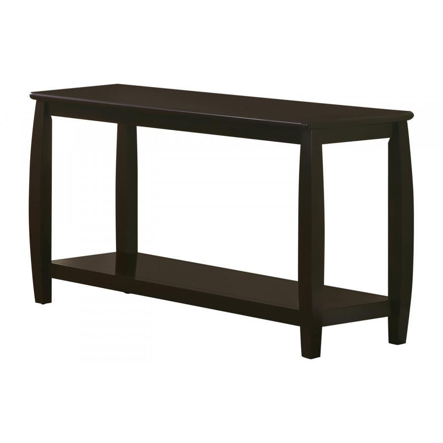 Coaster - Rectangular Sofa Table With Lower Shelf in Espresso