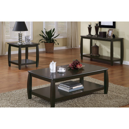 Coaster - Rectangular Sofa Table With Lower Shelf in Espresso
