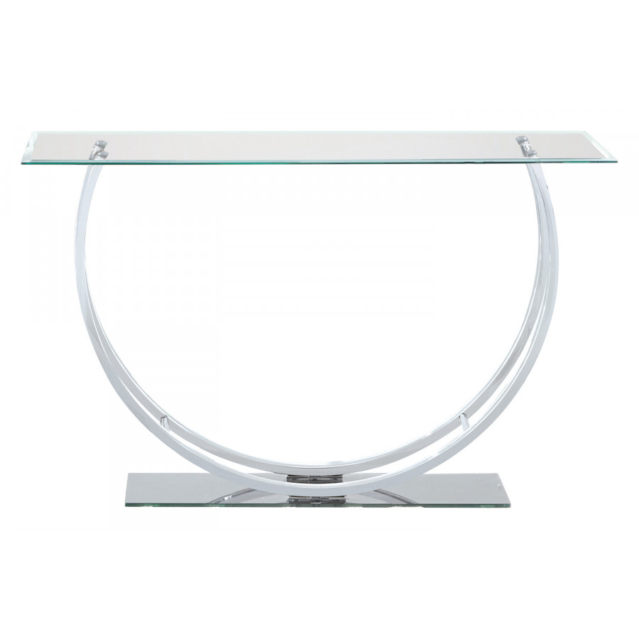 Coaster - U-Shaped Sofa Table in Chrome