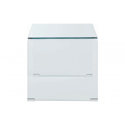 Coaster - Square End Table in Clear