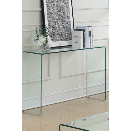 Coaster - Rectangular Sofa Table in Clear