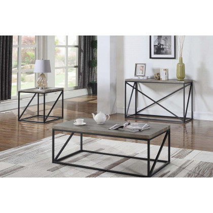 Coaster - Rectangular Sofa Table in Sonoma Gray