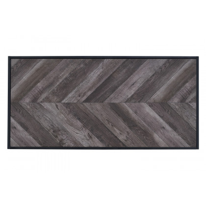 Coaster - Beckley Chevron Coffee Table in Rustic Gray Herringbone