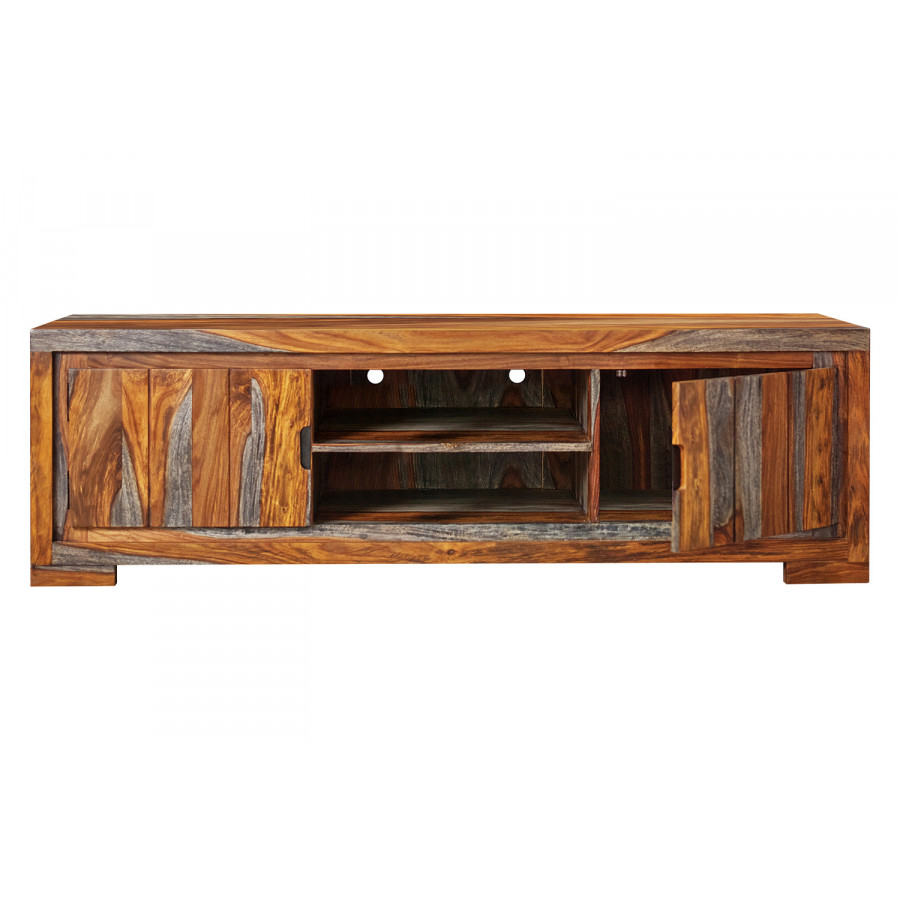 Coaster - 2-Door TV Console in Sheesham Gray