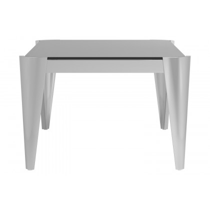 Coaster - Rectangle Glass Top Coffee Table in Silver/Gray