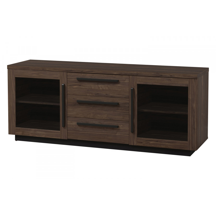 Coaster - 2-Door TV Console in Aged Walnut