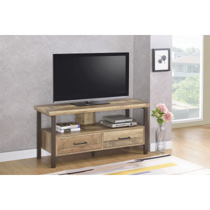 Coaster 48" 2-Drawer TV Console - Weathered Pine