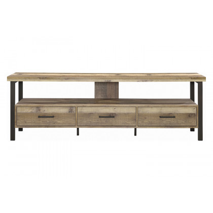 Coaster 71" 3-Drawer TV Console - Weathered Pine