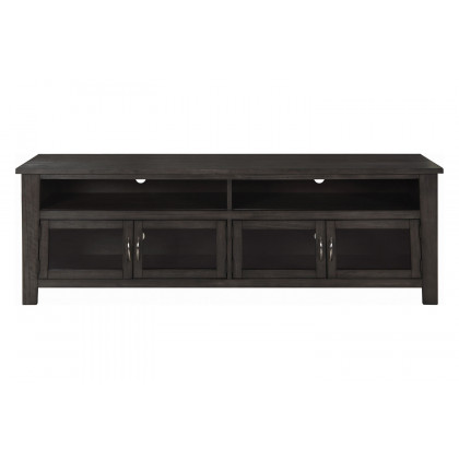 Coaster - 72" 4-Door TV Console in Dark Gray