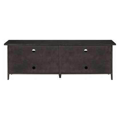 Coaster - 72" 4-Door TV Console in Dark Gray