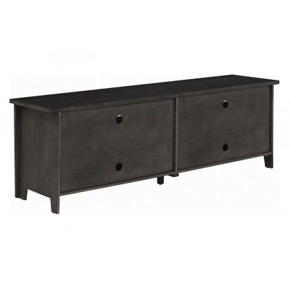 Coaster - 72" 4-Door TV Console in Dark Gray