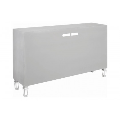 Coaster - 3-Drawer TV Console in Metallic Platinum