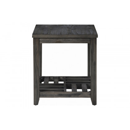 Coaster - 1-Shelf Rectangular End Table in Gray