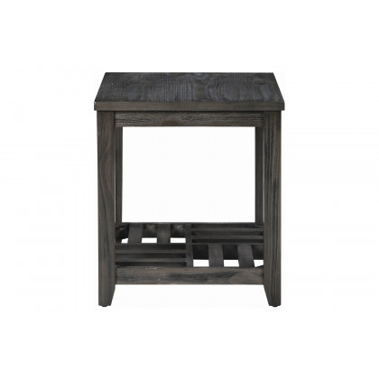Coaster - 1-Shelf Rectangular End Table in Gray