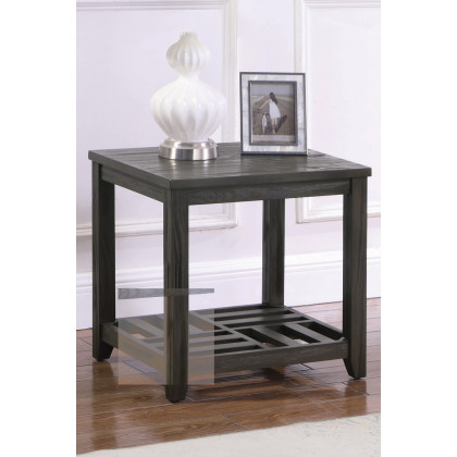 Coaster - 1-Shelf Rectangular End Table in Gray