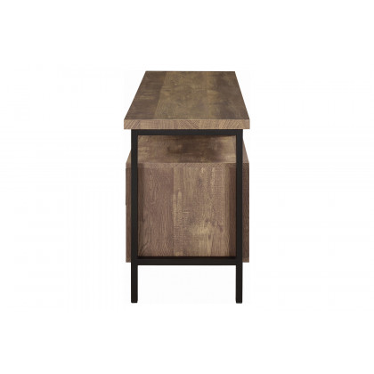 Coaster 59" 2-Drawer Rectangular TV Console - Rustic Oak