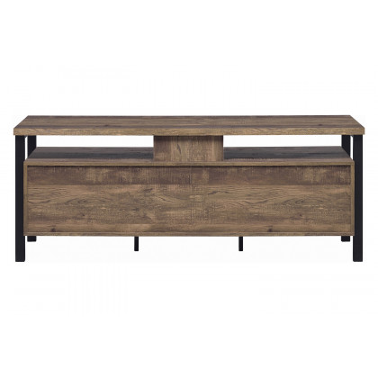 Coaster 59" 2-Drawer Rectangular TV Console - Rustic Oak
