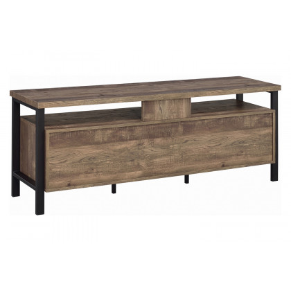 Coaster 59" 2-Drawer Rectangular TV Console - Rustic Oak