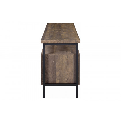 Coaster 71" 2-Drawer Rectangular TV Console - Rustic Oak
