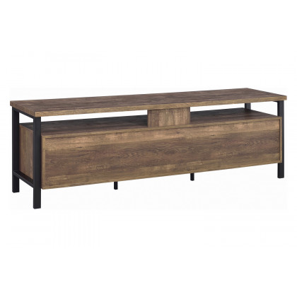 Coaster 71" 2-Drawer Rectangular TV Console - Rustic Oak