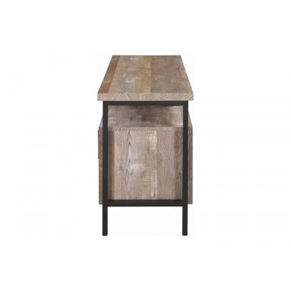 Coaster 59" 2-Drawer TV Console - Weathered Oak